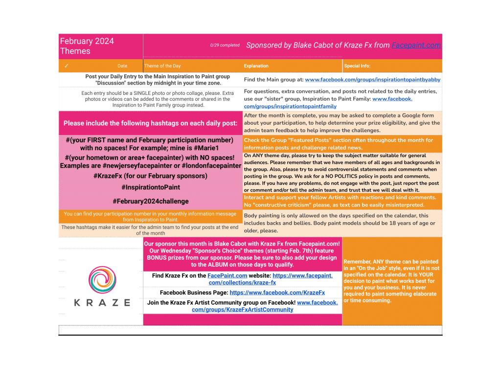 May 2023 Theme List Page 3