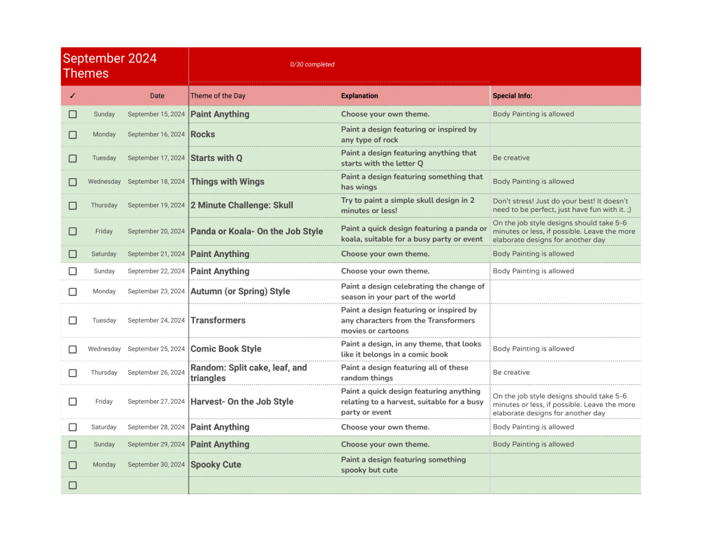 May 2023 Theme List Page 2
